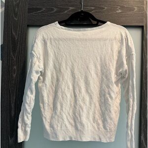 Eileen Fisher- Light -grey crewneck summer sweater